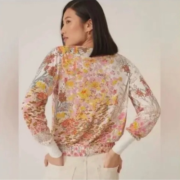 Anthropologie- Tiny Callie Floral Blouse - Picture 3 of 4